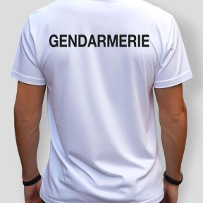 T-shirt z nadrukiem Żandarmeria - Biały - Patrol Equipement