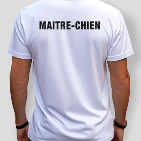 Bedrucktes T-Shirt Hundeführer - Weiß - Patrol Equipement