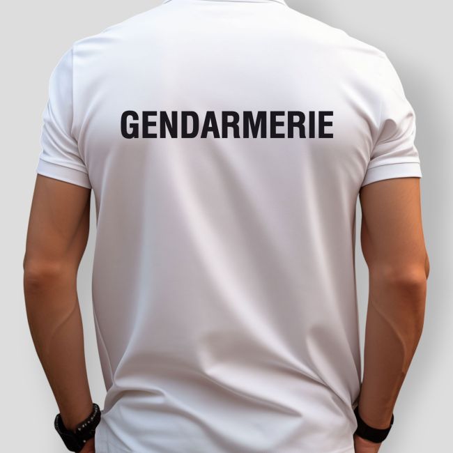 Polo blanc manches courtes Gendarmerie - Patrol Equipement