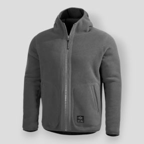 Odwracalna kurtka sherpa Ianos - Czarna/Wolf Grey - Pentagon