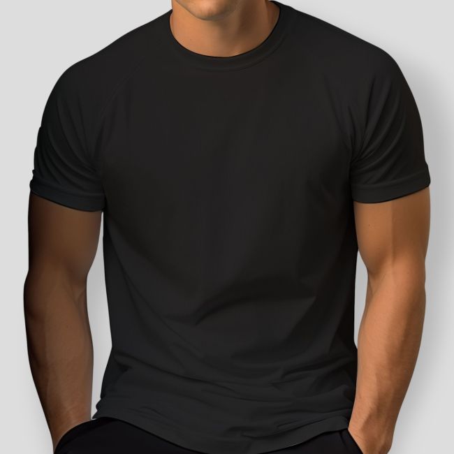 T-shirt met korte mouwen Félin (raglan snit) in mesh - Zwart - Patrol Equipement