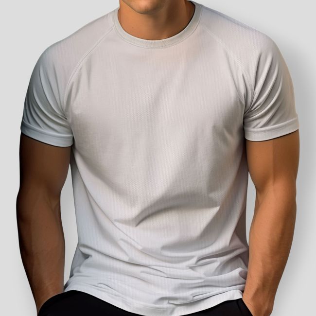 T-shirt à manches courtes Félin (coupe raglan) en coton - Blanc - Patrol Equipement