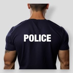 TEE SHIRT MARINE MC IMPRIME POLICE -Patrol Equipement