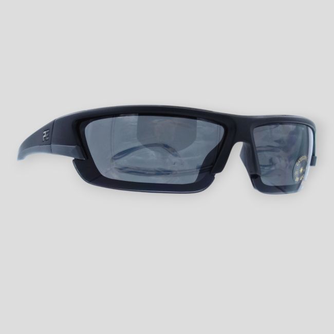 Zonnebril met vaste poten (kit 3 glazen Kleurloos/Getint/Geel) - Zwart - Patrol Equipement