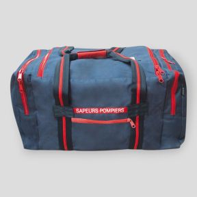 Sac d'intervention 85L Sapeurs Pompiers - Bleu Marine/Rouge - Patrol Equipement