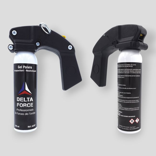 Anti-Angriffs-Aerosol Pfeffergel mit Griff - 100ml - Patrol Equipement