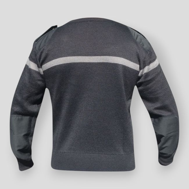 Pull avec bande grise Sécurité - Noir - Patrol Equipement