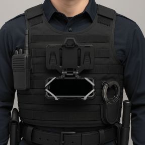 Alpha Telefonhalterung für taktische Molle-Weste - Schwarz - Patrol Equipement