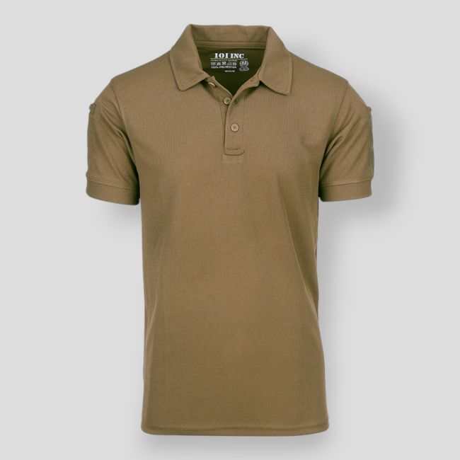 Polo táctico transpirable - Coyote - 101 Inc