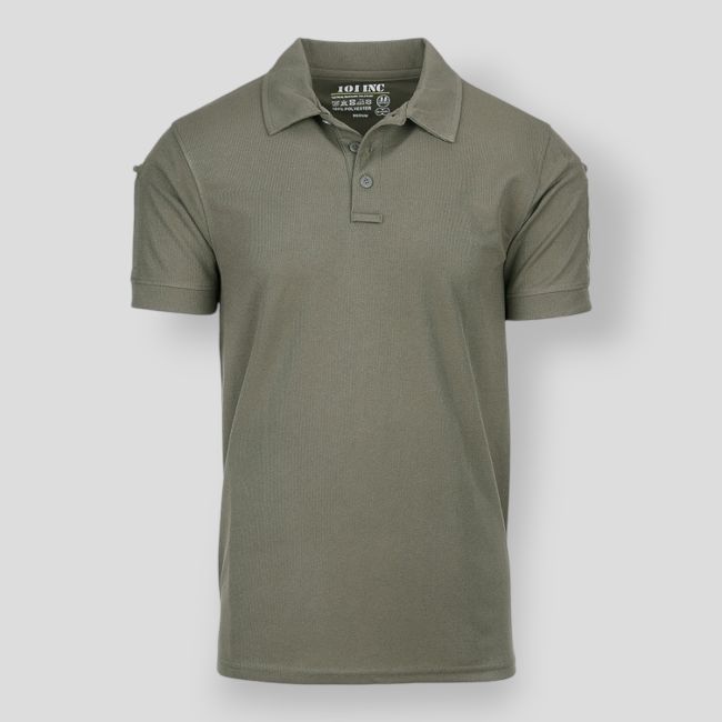 Polo tattico traspirante - Verde Oliva - 101 Inc
