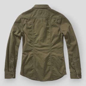 Chemise femme vintage manches longues olive - Brandit