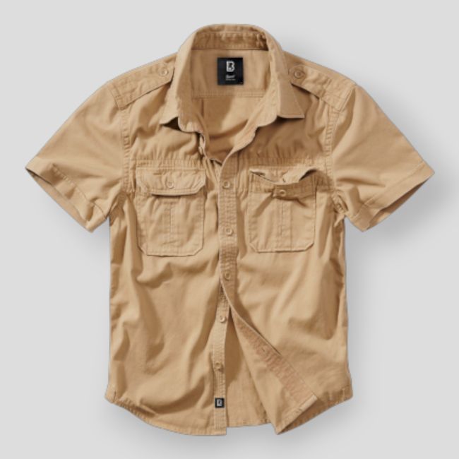 Chemise manches courtes camel - Brandit