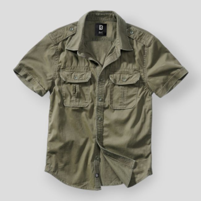 Chemise manches courtes olive - Brandit