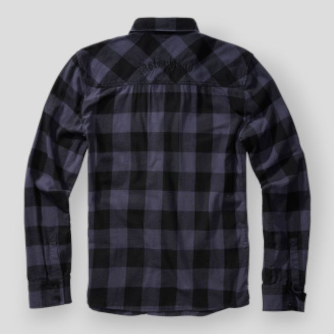 Chemise motorhead à carreaux gris/noir - Brandit