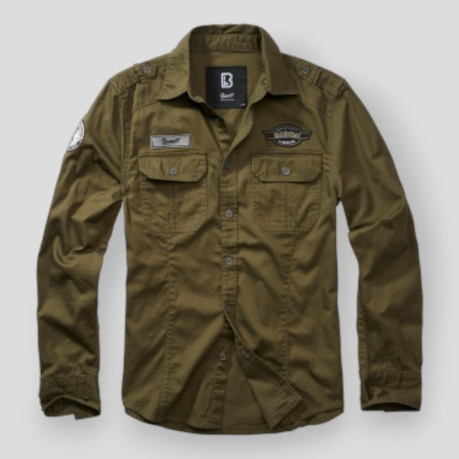 Chemise vintage Luis olive - Brandit
