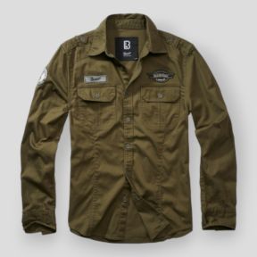 Chemise vintage Luis olive - Brandit