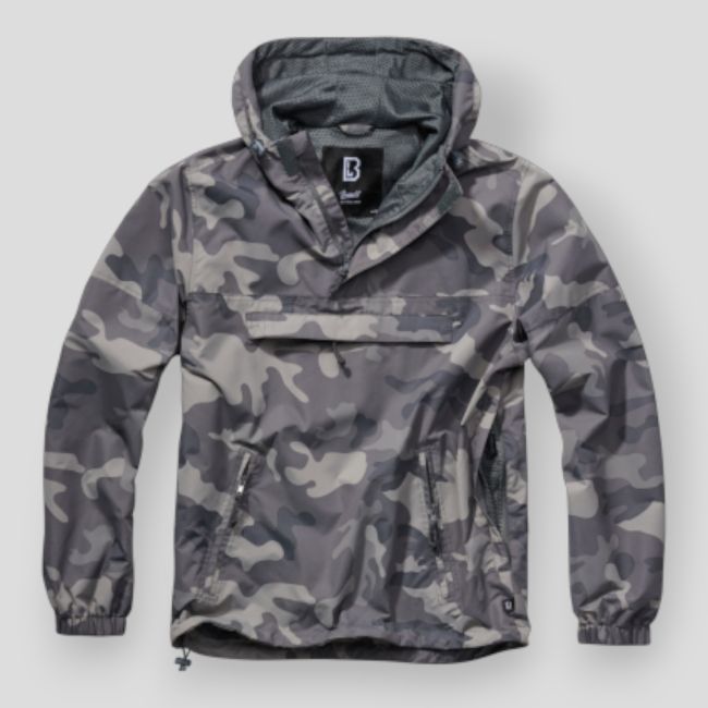 Zomer windjack camo grijs - Brandit