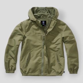 Coupe vent d'été enfant zip olive - Brandit