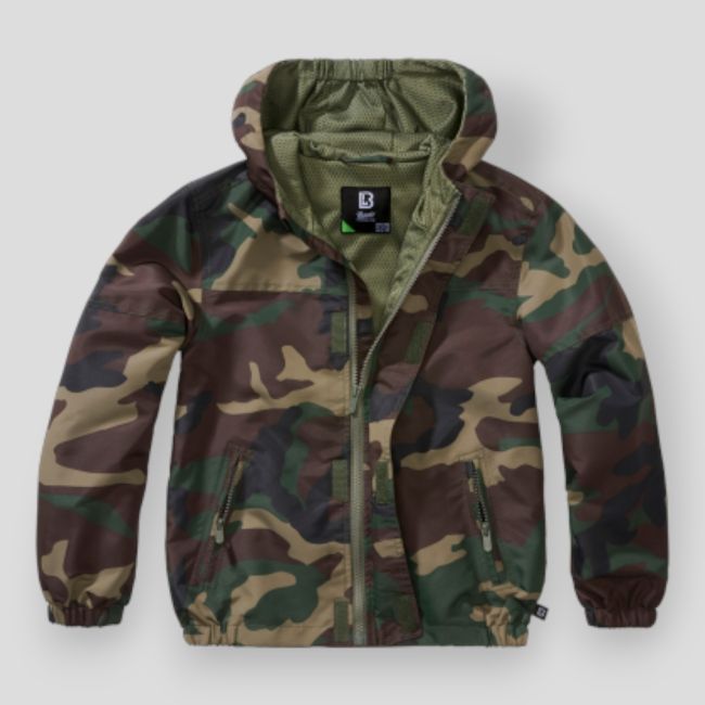 Coupe vent d'été enfant zip woodland - Brandit