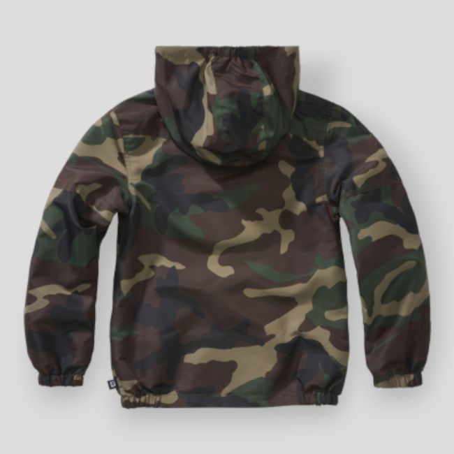 Kinder Sommer Windbreaker mit Reißverschluss woodland - Brandit