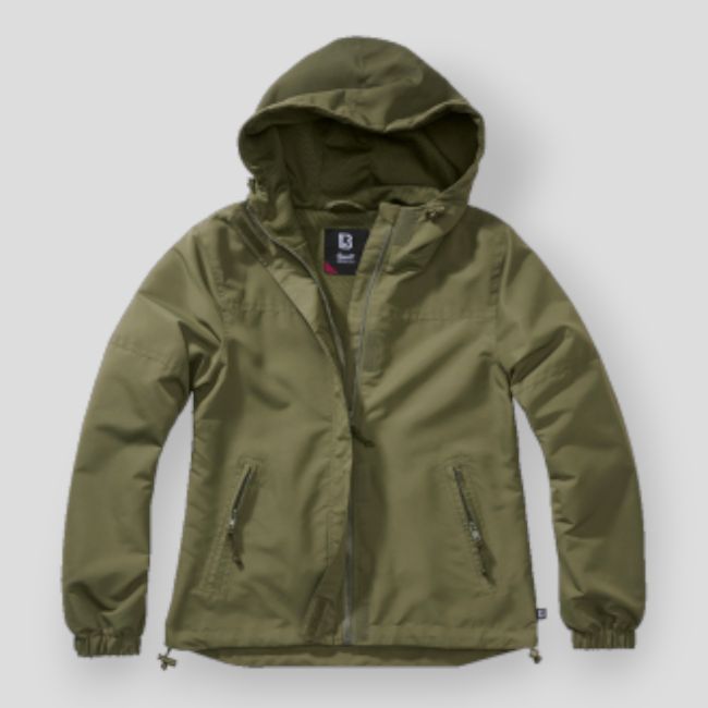 Coupe vent d'été femme zip olive - Brandit