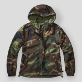 Dames zomer windbreaker met rits woodland - Brandit