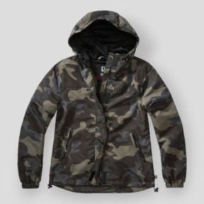 Damska letnia kurtka wiatrówka z zamkiem darkcamo - Brandit