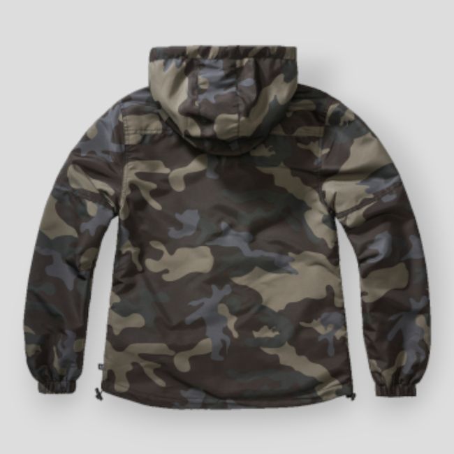 Dames zomer windbreaker met rits darkcamo - Brandit