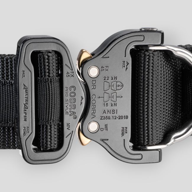 Ceinture tactique avec boucle Austrialpin Low Profile - Noir - Defcon 5