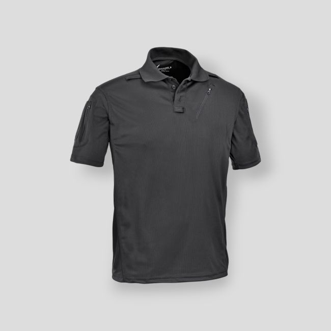 Polo à manches courtes avec poches Advanced Tactical - Noir - Defcon 5