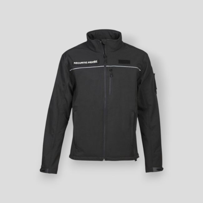 Kurtka softshell Ochrona Prywatna - Czarna - CityGuard