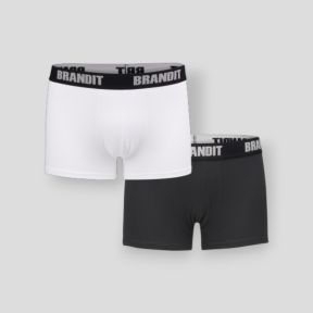 Set aus 2 Boxershorts weiß/schwarz - Brandit