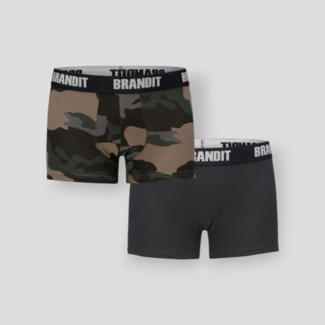 Set van 2 boxershorts darkcamo/zwart - Brandit