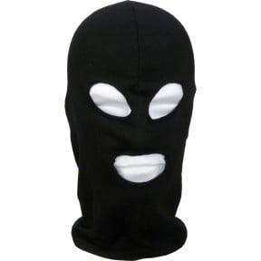Cagoule polaire 3 trous noir