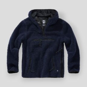 Sweat capuche zip polaire marine - Brandit