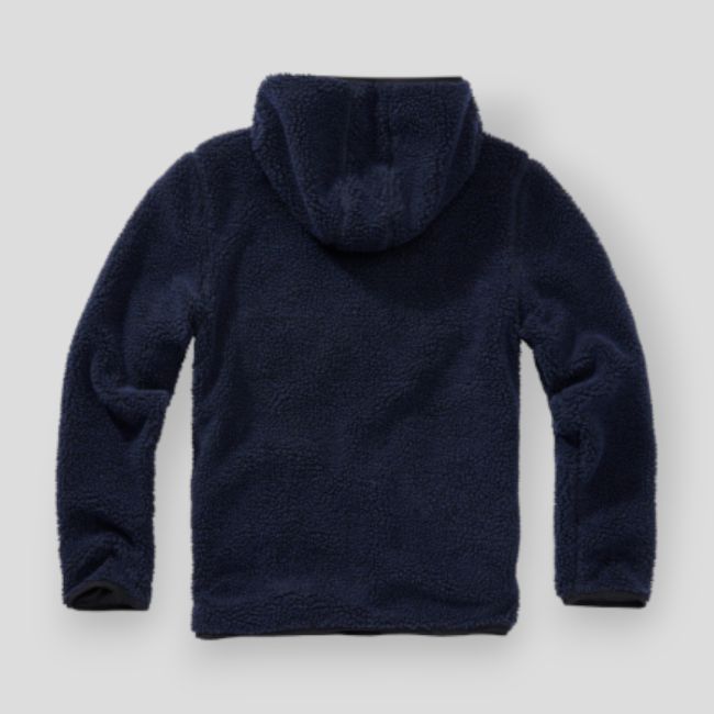Sweat capuche zip polaire marine - Brandit