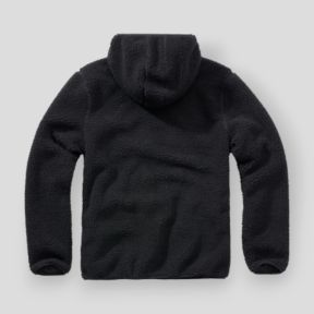 Sweat capuche zip polaire noir - Brandit
