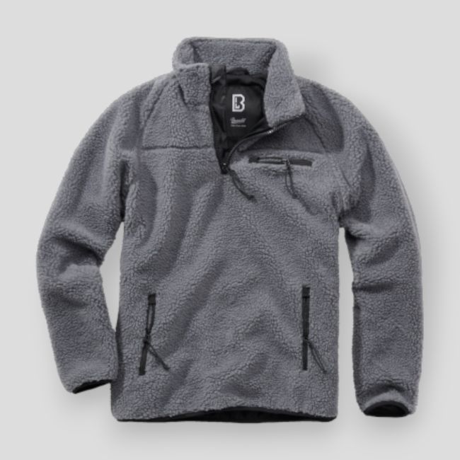 Sweat zip polaire anthracite - Brandit