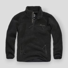 Sweat zip polaire noir - Brandit