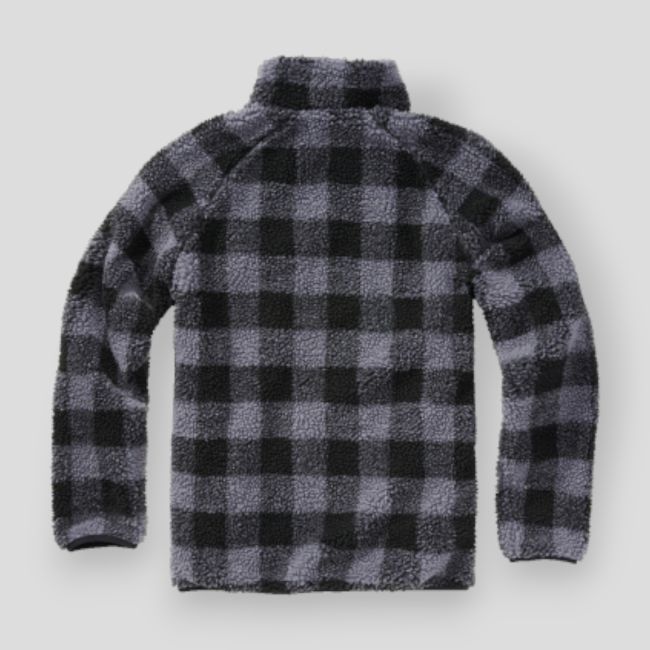 Sweat zip polaire noir/gris - Brandit