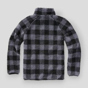 Fleece sweatshirt met rits zwart/grijs - Brandit