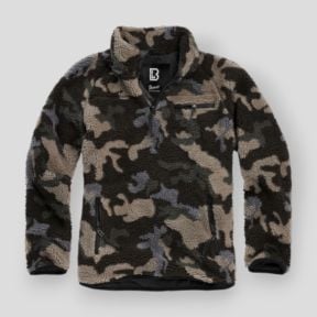 Sweat zip polaire darkcamo - Brandit