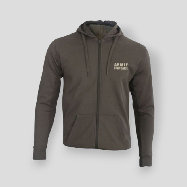 Sweatshirt met rits Franse Leger BR - Khaki - Summit OutdoorLifestyle