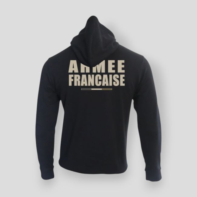 Felpa con zip Armée Française BV - Nero - Summit Outdoor Lifestyle