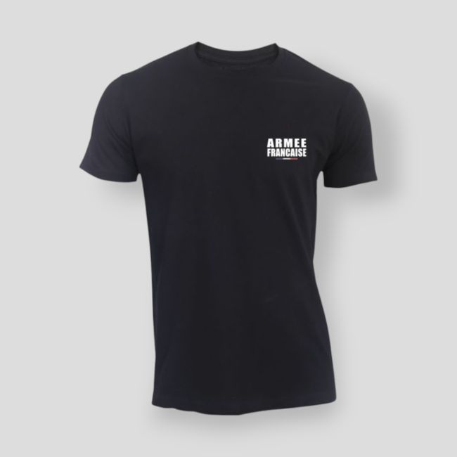 T-shirt 190g Armée Française - Preto - Summit Outdoor Lifestyle