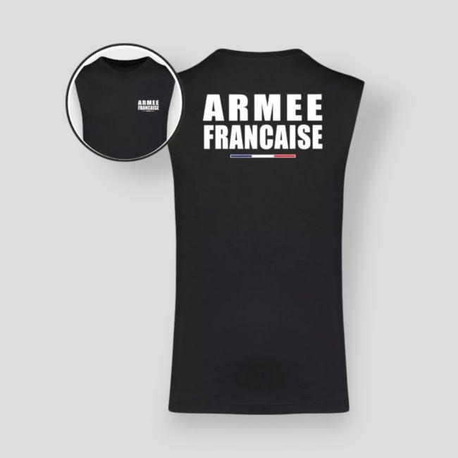 Ärmelloses T-Shirt Französische Armee - Schwarz - Summit Outdoor Lifestyle