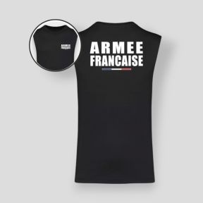 Camiseta sin mangas 145g Armée Française - Negro - Summit Outdoor Lifestyle