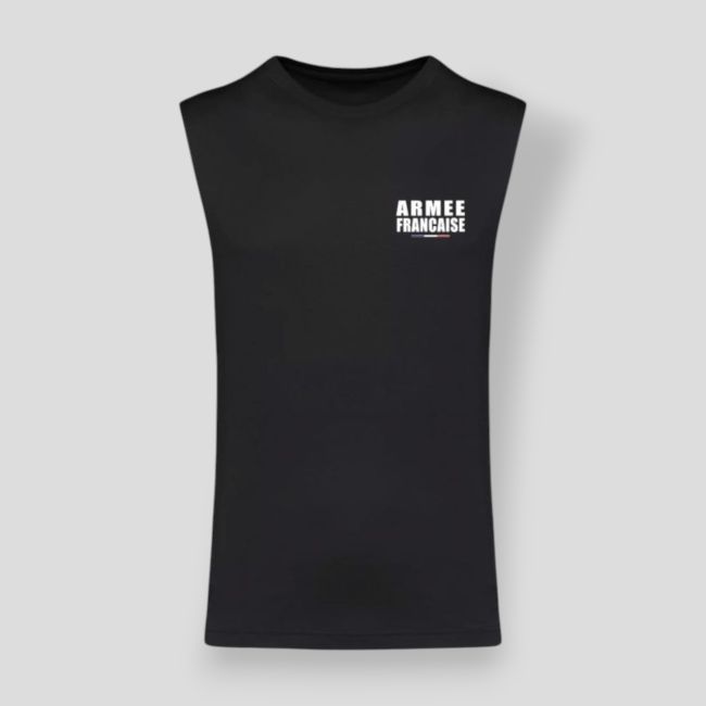 Ärmelloses T-Shirt Französische Armee - Schwarz - Summit Outdoor Lifestyle