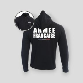 Felpa con zip Armée Française - Nero - Summit Outdoor Lifestyle