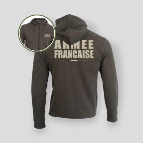 Sweat-shirt zippé Armée Française BR - Kaki - Summit OutdoorLifestyle